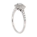 18ct White Gold 0.60ct Brilliant Cut Diamond Cluster Ring