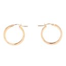 9ct Yellow Gold Patterned Hoop Earrings