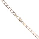9ct Yellow Gold Square Curb Chain 22"