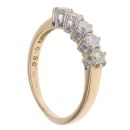 18ct Yellow Gold 0.50ct Brilliant Cut Diamond Half Eternity Ring