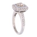9ct White Gold 1.25ct Diamond Cluster Ring