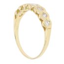 18ct Yellow Gold 0.50ct Brilliant Cut Diamond Half Eternity Ring