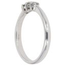 9ct White Gold 0.25ct Diamond Trilogy Ring