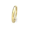 9ct Yellow Gold 2.5mm Slight Court Wedding Band