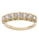 18ct Yellow Gold Cubic Zirconia Eternity Ring