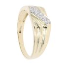 9ct Yellow Gold 0.05ct Diamond Signet Ring
