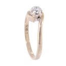 9ct Yellow Gold 0.25ct Diamond Twist Solitaire Ring