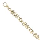 9ct Yellow Gold Fancy Bracelet 7.5"