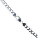 9ct White Gold Curb Chain 18"