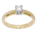 18ct Yellow Gold 0.25ct Diamond Solitaire Ring