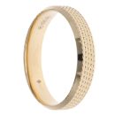 14ct Yellow Gold Textured 5mm Wedding Band