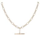 9ct Yellow Gold Figaro T-Bar Chain 20"