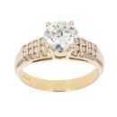 18ct Yellow Gold 1.65ct Brilliant Cut Diamond Solitaire Ring
