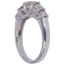 18ct White Gold 1.01ct Brilliant Cut Diamond Five Stone Ring