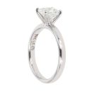 14ct White Gold 0.99ct French Cut Diamond Solitaire Ring