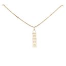 9ct Yellow Gold Hallmarked Ingot Pendant And Chain 20"