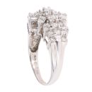 9ct White Gold 2.00ct Brilliant Cut Diamond Cluster Ring