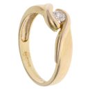 9ct Yellow Gold Cubic Zirconia Single Stone Ring