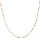 9ct Yellow Gold Figaro Chain 18"