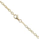 18ct Yellow Gold Cubic Zirconia Hearts And Moons Belcher Chain 16"