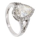 18ct White Gold 2.00ct Pear Cut Diamond Ring