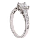 Platinum 1.20ct Princess Cut Diamond Solitaire Ring