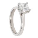 Platinum 1.51ct Princess Cut Diamond Solitaire Ring