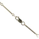 9ct Yellow Gold Bars Chain 16"