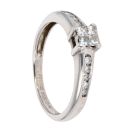 18ct White Gold 0.25ct Diamond Cluster Ring