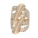 14ct Yellow Gold Patterned Woven Ring