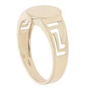 9ct Yellow Gold Greek Key Signet Ring