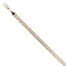 9ct Yellow Gold Double Curb Bracelet 9"