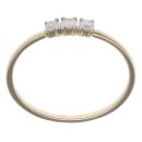 9ct Yellow Gold 0.20ct Brilliant Cut Diamond Trilogy Ring