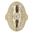18ct Yellow Gold Cubic Zirconia Fancy Ring