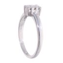 18ct White Gold 0.20ct Princess Cut Diamond Cluster Ring