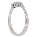 18ct White Gold 0.25ct Brilliant Cut Diamond Trilogy Ring