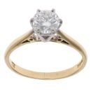 18ct Yellow Gold 0.75ct Brilliant Cut Diamond Solitaire Ring