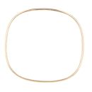 9ct Yellow Gold Plain Square Bangle