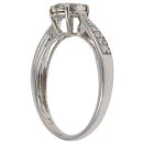 9ct White Gold 0.25ct Diamond Cluster Ring