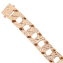 9ct Yellow Gold Textured ID Bracelet 7.5"