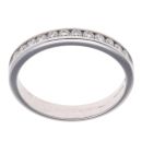18ct White Gold 0.26ct Brilliant Cut Diamond Half Eternity Ring