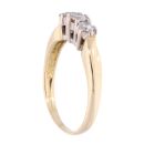 18ct Yellow Gold 0.30ct Diamond Trilogy Ring