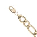 9ct Yellow Gold Figaro Bracelet 8.5"