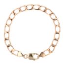 9ct Yellow Gold Square Curb Bracelet 8.5"