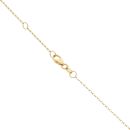 9ct Yellow Gold Cubic Zirconia Fancy Pendant and Chain 18"