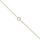 9ct Yellow Gold 0.02ct Diamond Pendant And Chain 18"