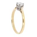 18ct Yellow Gold 0.50ct Diamond Solitaire Ring