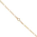 9ct Yellow Gold Figaro Chain 18"