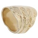 9ct Yellow Gold Fancy Saddle Ring