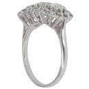 18ct White Gold 2.00ct Brilliant Cut Diamond Cluster Ring